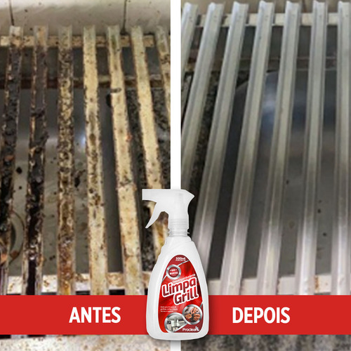 Limpa Grelhas chapas fogões desengordura fácil sem esforço limpa gorduras carbonizadas 500ml
