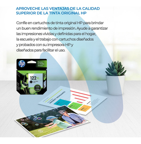 Imagen 4 de 10 de Cartucho Hp 122xl Negro Ori Ch563hl 1000 1050 2000 2050 3050