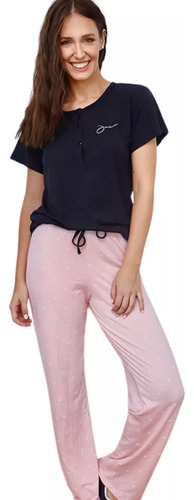 24003e Cruces - Jaia Pijama M/corta Con Pantalon Estampado