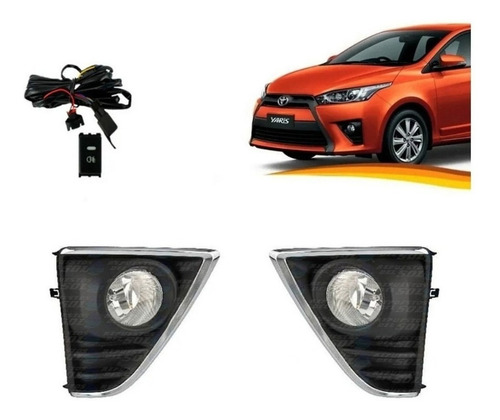 Neblineros Toyota Yaris Sport 2014 2017 Kit Cromado