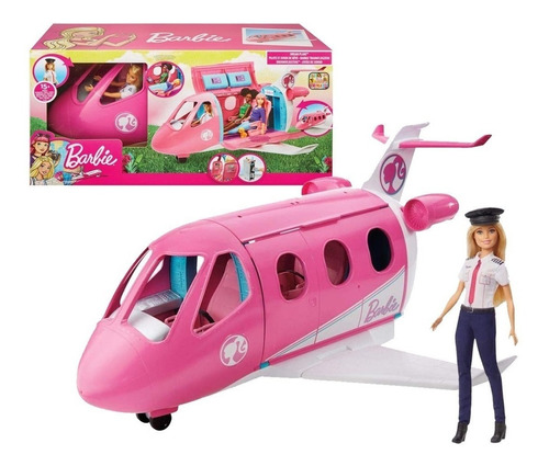 Barbie Avión Explora Y Descubre Con Muñeca 