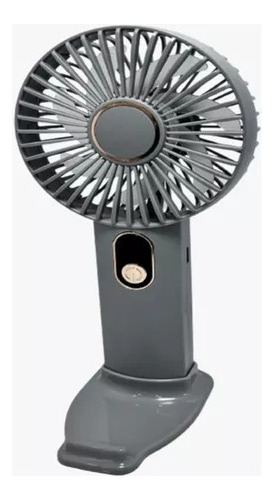 Ventilador Recargable 4 Pulgadas 5 Vel 4w Soporte De Celular