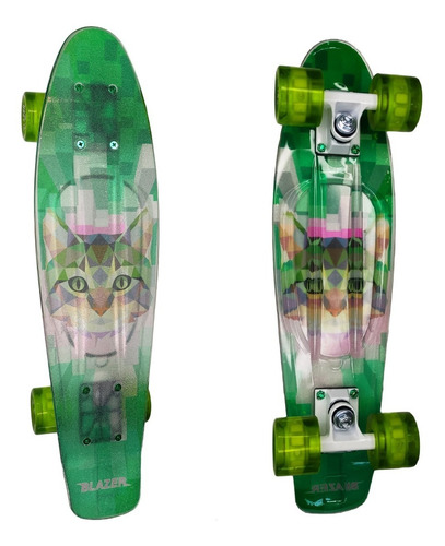 Patineta Cruiser Diseño B Tipo Penny Llantas Led