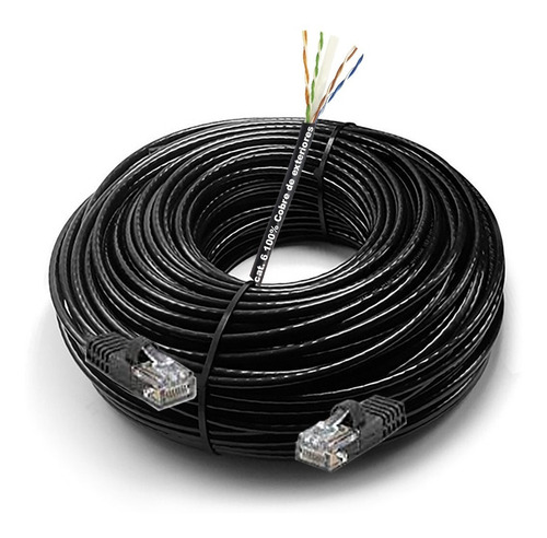 Cable Utp Para Exteriores Cat.6 100% Cobre 4pares 25 Metros