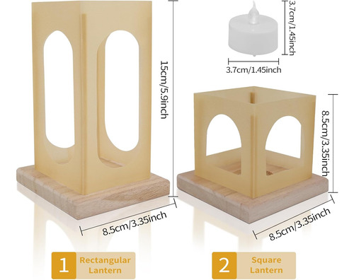 Linterna Con Vela Led Sin Llama, 6 Unidades Para Decoración
