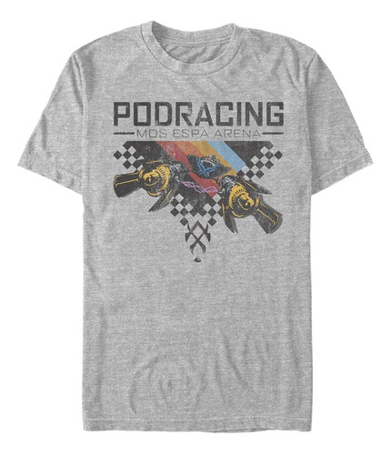 Star Wars & Tall Retro Pod Racing Camiseta De Manga Corta Pa