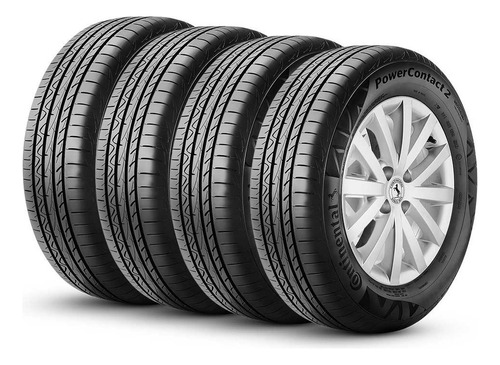 Kit 4 Pneus 195/55r15 Continental Powercontact 2 85h