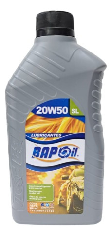 Aceite 20w50 Mineral -  Bapoil