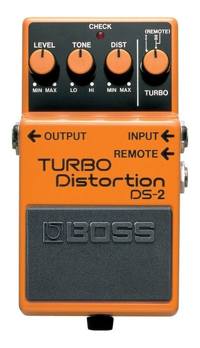 Ds-2 Boss Pedal Turbo Distorsión Tono Clásico Con Modo Turbo