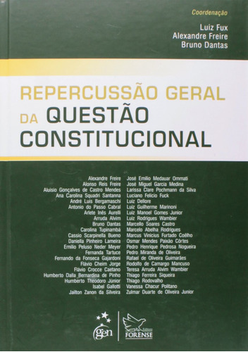 Repercussão Geral da Questão Constitucional, de Dantas, Bruno. Editora Forense Ltda., capa mole em português, 2014