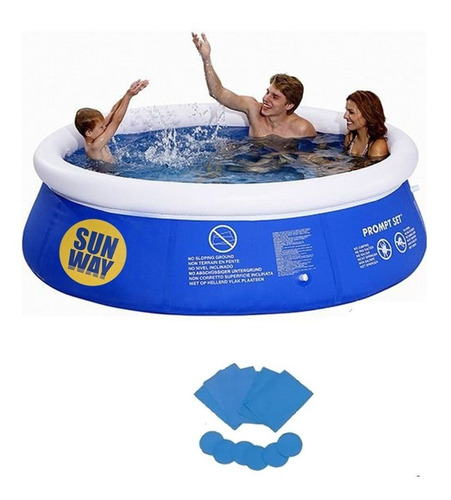 Piscina Com Borda Inflável 1000 Litros Elp01001 Sunway