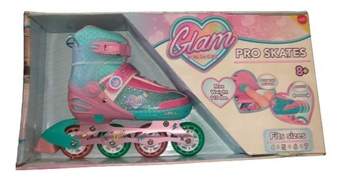 Imagen 2 de 6 de Patines Lineales Ajustables Para Niñas