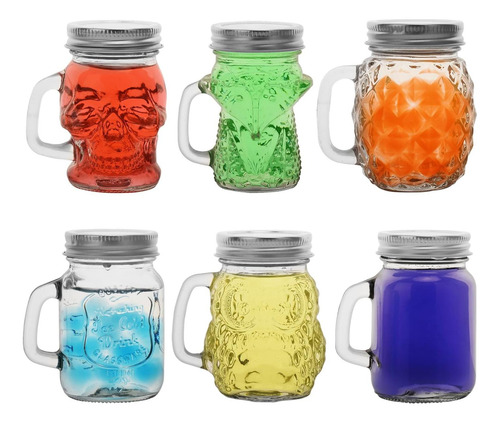 Eispap 6 Pcs 4 Oz Mini Mason Jar Mugs Mason Jar Mugs Con Man