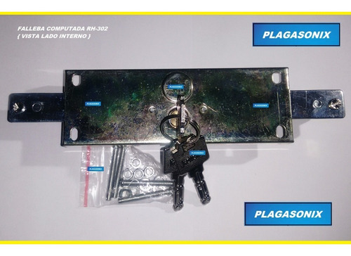 Imagen 6 de 10 de Cerradura Falleba Cortina Persiana Metalica Comercio Rh-302