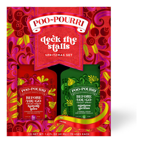 Juego De Regalo Deck The Stalls - 2 X 1.4 Oz