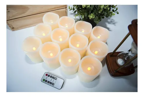 Hausware Velas Led Sin Llama Juego De 12 Velas 1.2 X 3.9 i