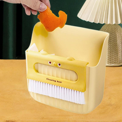 Juego De Mini Recogedor Y Cepillo Para Niños, Amarillo