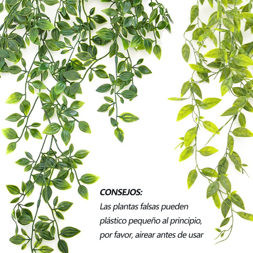 Plantas Hiedra Artificial Enredaderas Artificiales Con