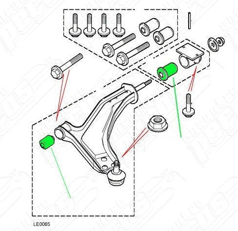 Kit Bucha Bandeja Freelander 1 2003-2006 Original