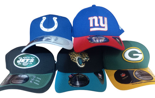 Lote 5 Gorras New Era Nfl Small/medium Azul S/m Geométrico