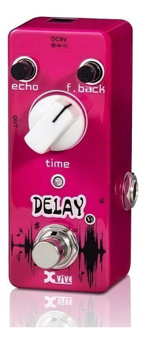 Pedal de efecto Xvive Delay V5 violeta