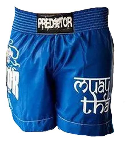 Calção Short Muay Thai - Drago - Unissex - Azul - Predator