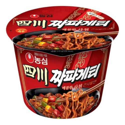 Ramen Fideo Coreano Chapagetti Picante Pote Grande 115g