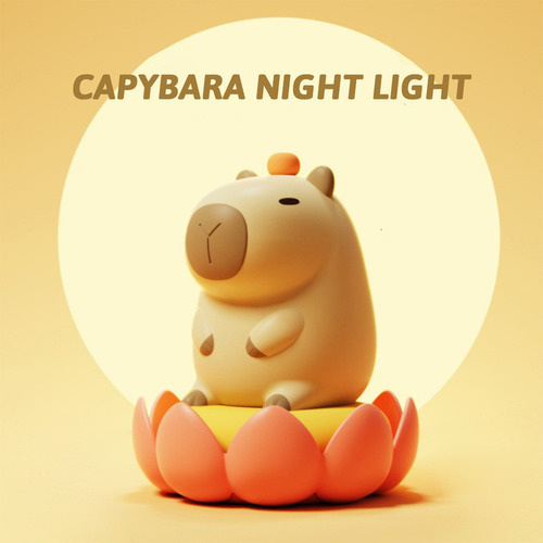 Luz Nocturna De Silicona For Conejillo De Indias Capybara