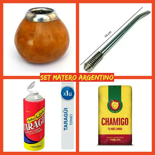 Set Matero Argentino!mate+bombilla+term - Kg a $101