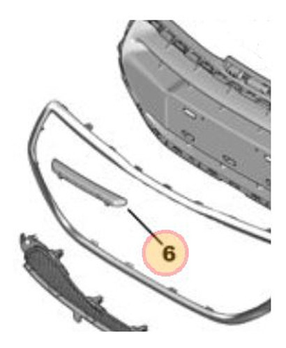 Moldura Crom Insignia Parag D