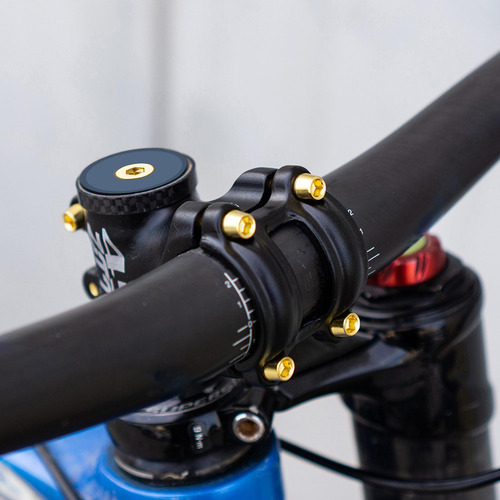 Manillar Ligero De Bicicleta De Montaña Vástago Corto Azul