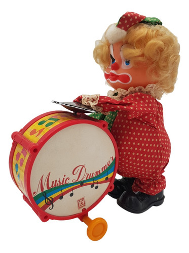 Payaso Musical Tambores Hong Da Vintage Años 60 No Funciona