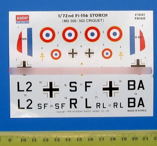 Maqueta Armable Avión Alemán Fi-156 Storch, Escala 1/72. Jp