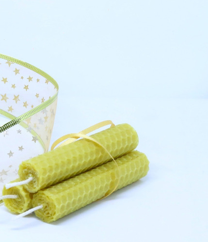 Imagen 5 de 5 de Pack 6 Velas Ecológicas 100% Cera De Abeja