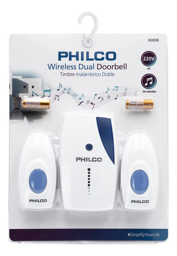 Timbre Inalambrico Doble 220 Volts Db-8