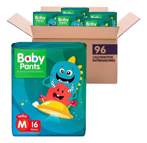 Baby Pants Pack 6 paquetes de 16 calzóncitos Entrenadores niños de talla M