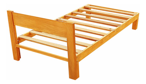 Cama Plaza Y Media,madera Capirona,modelo Nipon Iii