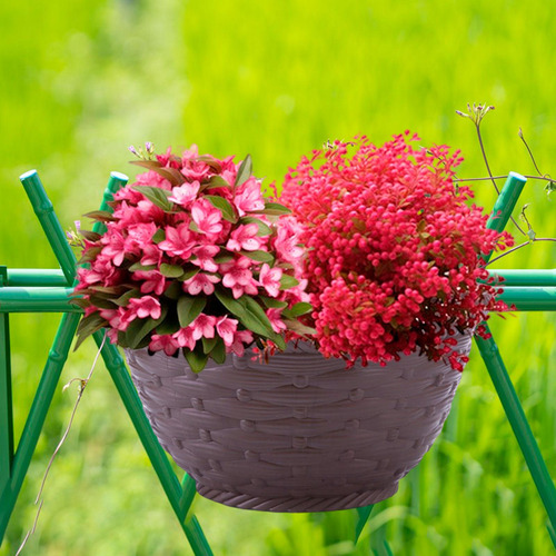 Maceta Colgante Para Jardín, Macetero De Pared, Cubo, Café