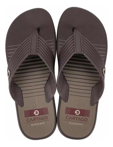 Chinelo Masculino Cartago Montreal Marron Original