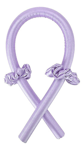 Barra Rizadora Satinada Sin Calor Lazy Curler Diadema Make H Color Púrpura