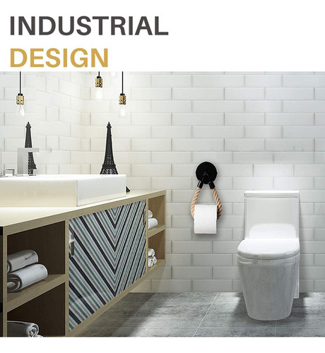 Toallero De Pared Con Soporte Para Rollo De Papel Higiénico
