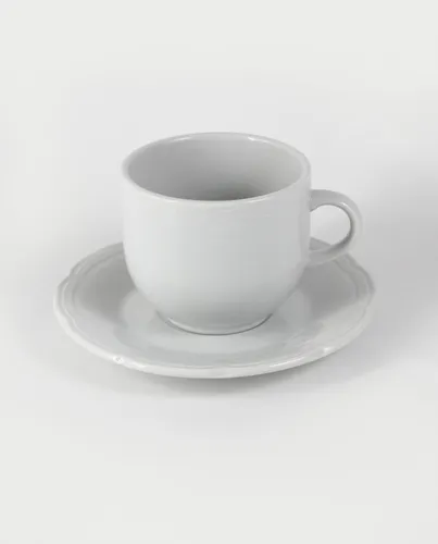 Taza Desayuno 245ml + Plato Tsuji Porcelana Linea 1900 X2 Pz