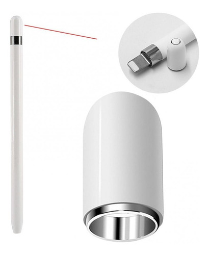 Imagen 6 de 8 de Combo Punta Y Tapa Magnética Compatible Con Apple Pencil 1