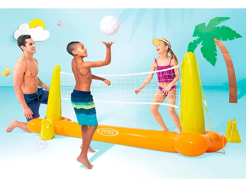 Juego Inflable Malla De Voleibol Para Piscinas 56508np Intex