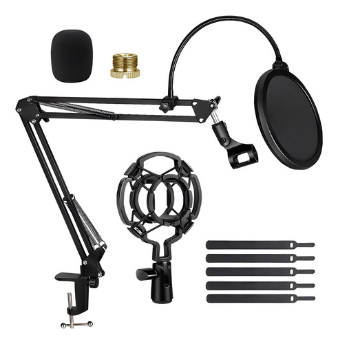 Kit Soporte Brazo Para Micrófono Zonar Accesorios Podcast