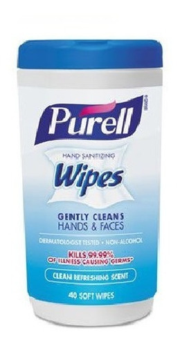 Toallas Sanitizantes P/manos Purell® Fórmula Alcohol, 40 Pzs