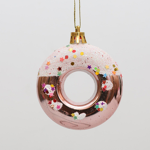 3 X 4 Piezas De Adornos Colgantes Navideños Colgantes Rosas
