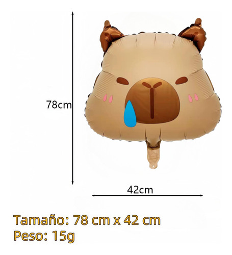 Kit De Globos Cumpleaños Capibara Fiesta Decoracion Capybara