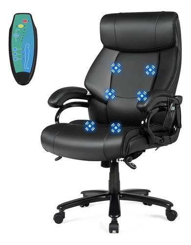 Goplus Silla De Masaje Para Juegos, Color Negro