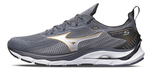 Tênis masculino Mizuno Wave Mirai 5 cor cinza - adulto 42 BR